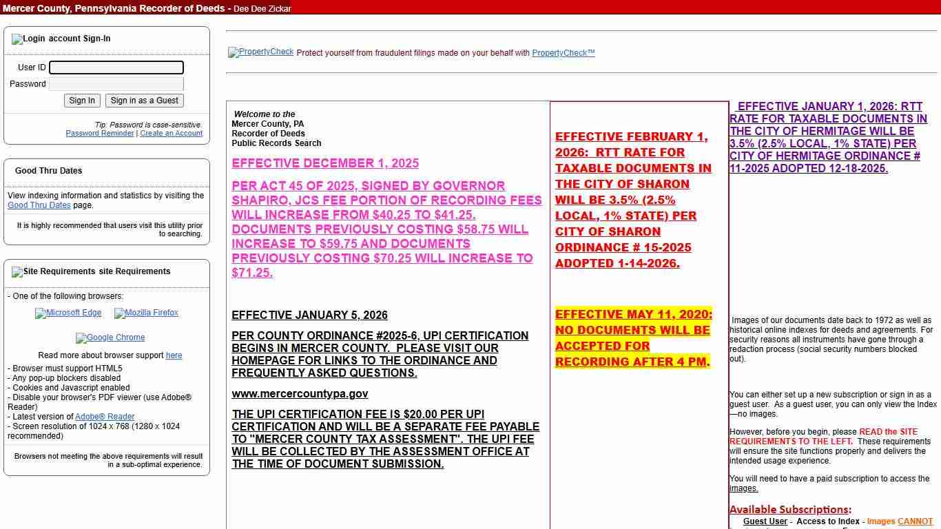 eSearch Account Sign In